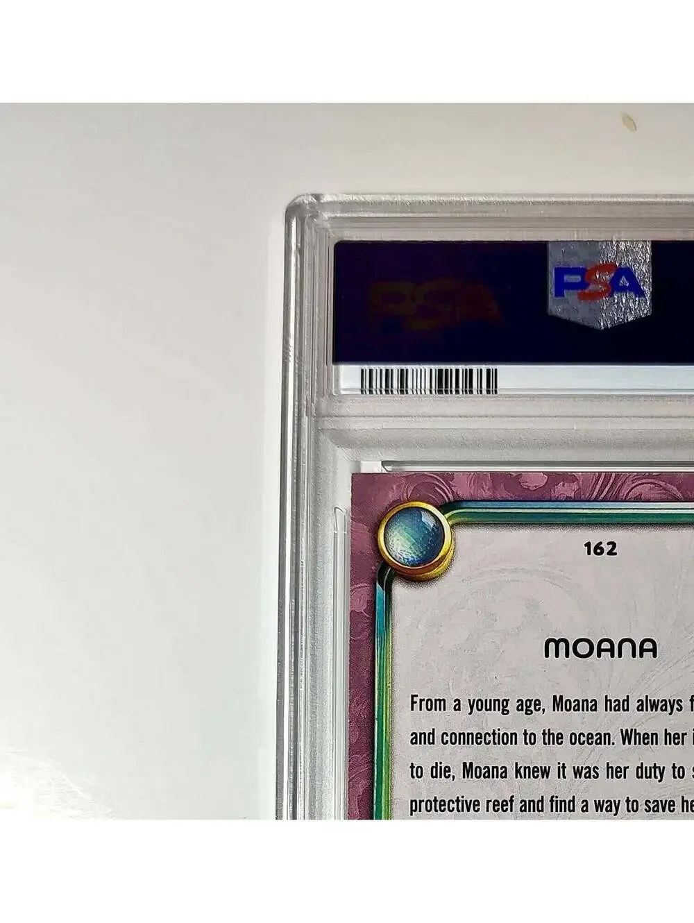 Moana 2025 Topps Disney Cartoon Princess #162 Card Moana PSA 9